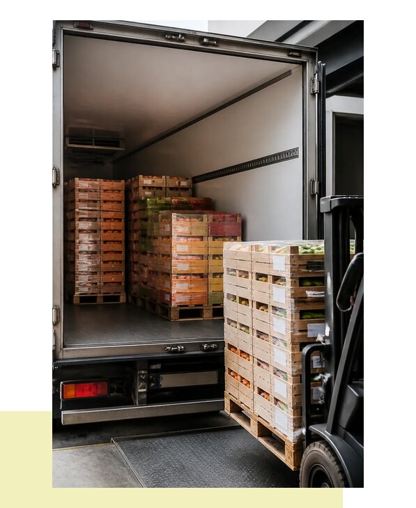 Перевозка сельхозпродукции на паллетах с доставкой в Евпаторию