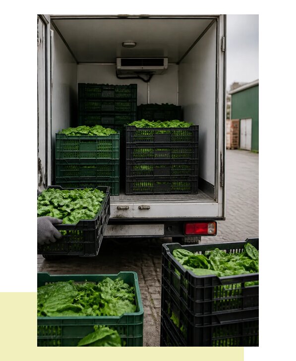 Перевозка шпината в Евпаторию с сохранением свежести продукции